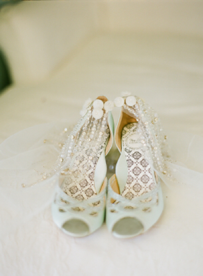 Style Me Pretty Blue Wedding Shoes