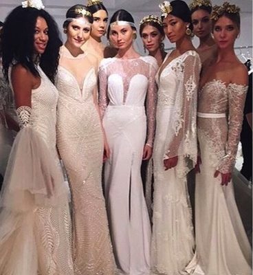 Backstage at Couture NY Bridal Week Julie Vino Runway Backstage at Couture NY Bridal Week Julie Vino Runway